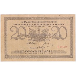 20 mkp May 1919 - K - 6 digits separated by a comma