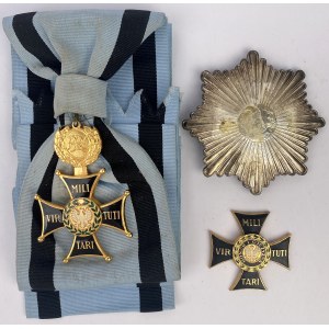 People's Republic of Poland, Order of Virtuti Militari, 1st Class—later engraved version / copy