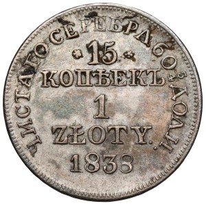 15 kopiejek = 1 złoty 1838 MW, Warszawa