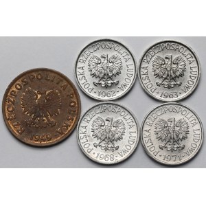 5 Groschen 1949–1971 – Set (5 Stück)