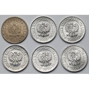 10 groszy 1949–1974 – set (6 pieces)