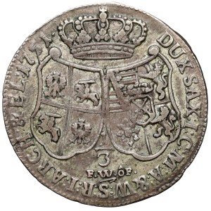 August III Sas, 1/3 talara 1751 FWóW, Drezno