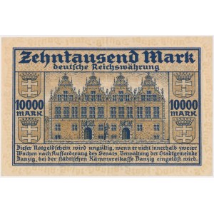 Gdańsk, 10.000 marek 1923 - piękny