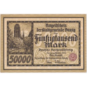 Gdańsk, 50,000 marks, 1923