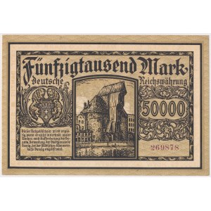 Gdańsk, 50,000 marks, 1923