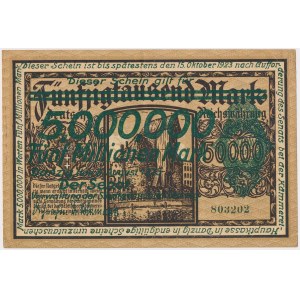Danzig, 5 Millionen Mark, 1923 – Nachdruck der 50.000-Mark-Ausgabe
