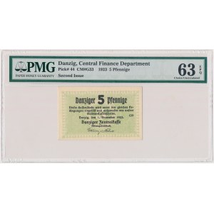Gdańsk, 5 pfennigs, 1923 – November