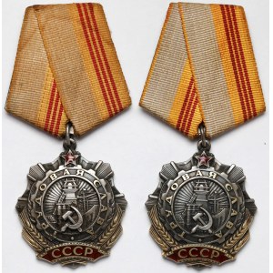 Rosja / ZSRR, Order Sławy Pracy kl.III #2511 i #611740 - zestaw (2szt)