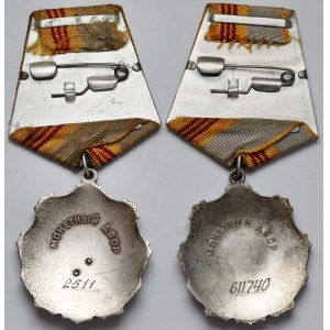 Rosja / ZSRR, Order Sławy Pracy kl.III #2511 i #611740 - zestaw (2szt)