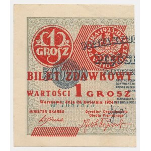 1 grosz del 1924 – metà sinistra – AP