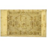 1 zlotý z roku 1938 s motívom Chrobryho – iba potlač na rubovej strane