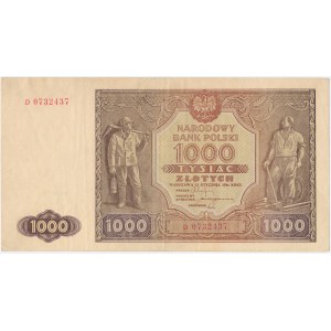 1,000 zlotys, 1946 - D