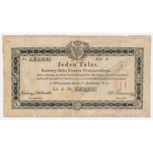 1 thaler, 1810 – Sobolewski – 5-digit number