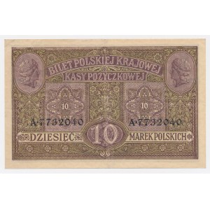 10 mkp 1916 Generál ... lístků – číslovač Berlin IV