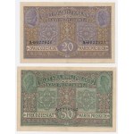 Set: 20 mkp "General" and 50 mkp "1916" (2 pieces)