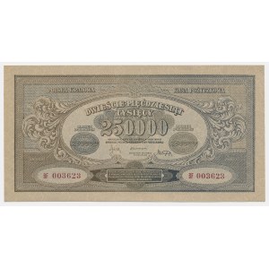 250,000 mkp 1923 - BF - wide numerator