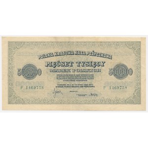 500 000 mkp 1923 – 7 číslic – F