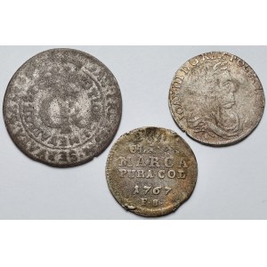 Tymf 1665, Šóstak 1678 a Polzłotek 1767 – sada (3 ks)