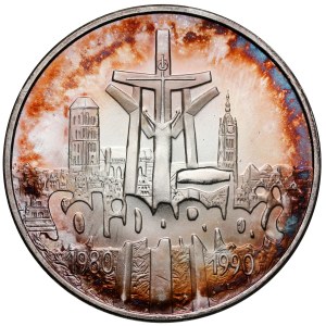 100,000 zlotys, 1990, Solidarity—Variant A