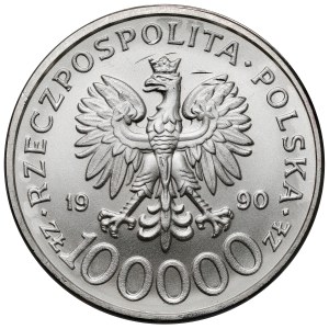 100.000 złotych 1990 Solidarność - odmiana C
