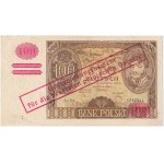 100 zlotych, 1934, with an ORIGINAL reprint of GG