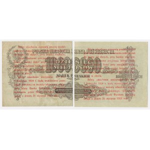 5 Groschen 1924 – rechte und linke Hälfte (2 Stück)