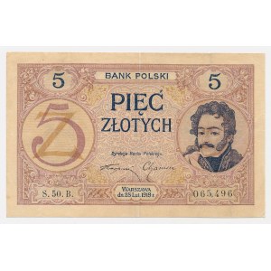 5 zlotych, 1919 - S.50.B.