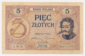 5 złotych 1919 - S.50.B.