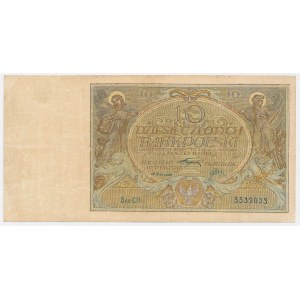 10 zlotych, 1926 - Ser.CD - denomination shown in the watermark