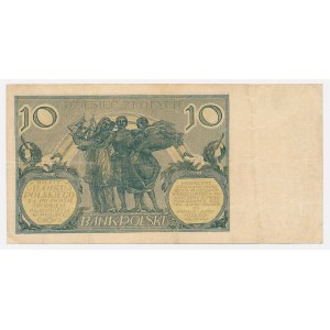 10 zlotych, 1926 - Ser.CD - denomination shown in the watermark