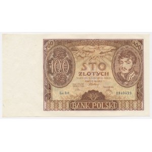 100 zlotych, 1934 – Series BH – lines in the watermark