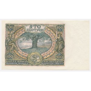 100 zlotych, 1934 – Series BH – lines in the watermark