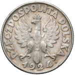 Woman and Ears of Wheat, 2 zlote, 1924 – letter H
