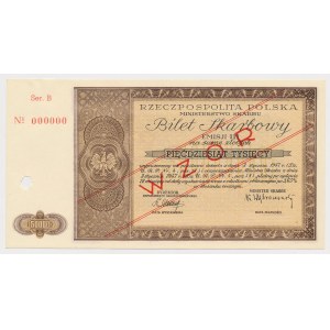 WZÓR Bilet Skarbowy, Emisja III, Seria B - 50.000 zł 1947
