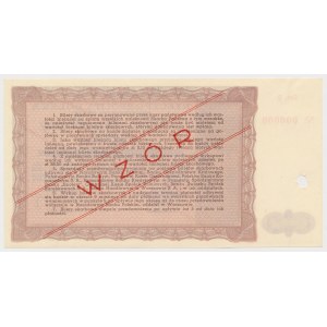 WZÓR Bilet Skarbowy, Emisja III, Seria B - 50.000 zł 1947