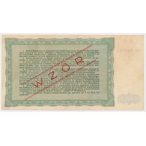 WZÓR Bilet Skarbowy, Emisja I, Seria D - 1.000 zł 1947