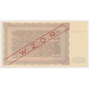 TEMPLATE: Treasury Ticket, Issue IV, Series I, Letter B - 50,000 zł, 1947