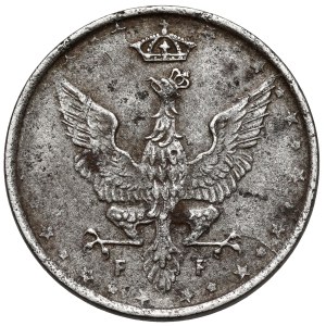 Kingdom of Poland, 10 pfennigs, 1917 – INSCRIPTION CLOSE – narrow 1