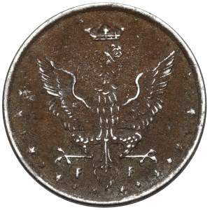 Poľské kráľovstvo, 10 fenigov 1917 – NÁPIS BLÍZKO – úzka 1