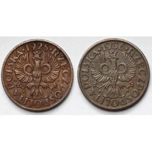 1 grosz, 1925 and 1936 - set (2 pieces)