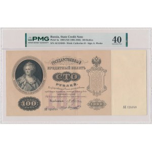 Rosja, 100 Rubli 1898 - AE - Pleske