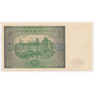 500 zlotych, 1946 - Dz - replacement series