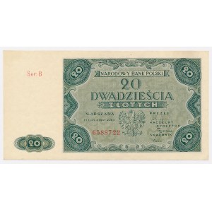 20 zlotych, 1947 - Series B