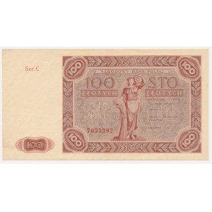 100 zloty 1947 - maiuscola - Ser. C