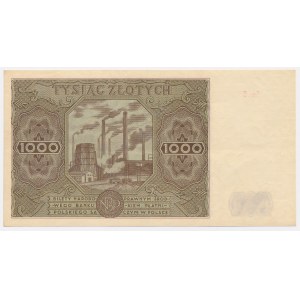 1.000 złotych 1947 - mała litera - Ser.G