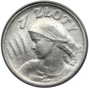Kobieta i kłosy 1 złoty 1924