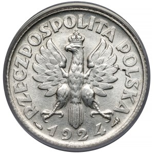 Kobieta i kłosy 1 złoty 1924