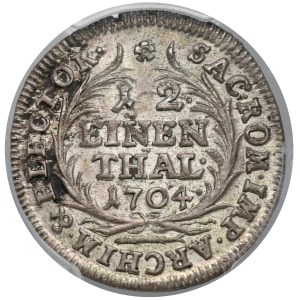 August II Mocny, 1/12 talara 1704 EPH, Lipsk