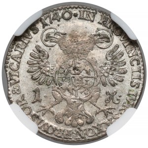 August III Sas, Grosz wikariacki 1740