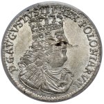 August III Sas, 1/2 szóstaka (Trojak) Lipsk 1753 - 1/2 Sz - PIĘKNY